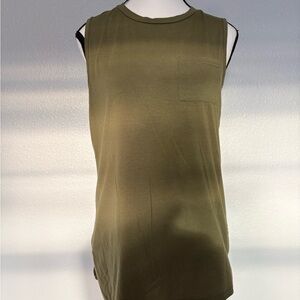 Olive Sleeveless Women's Top